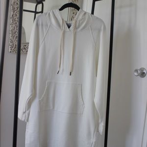 White Sweatshirt Dress